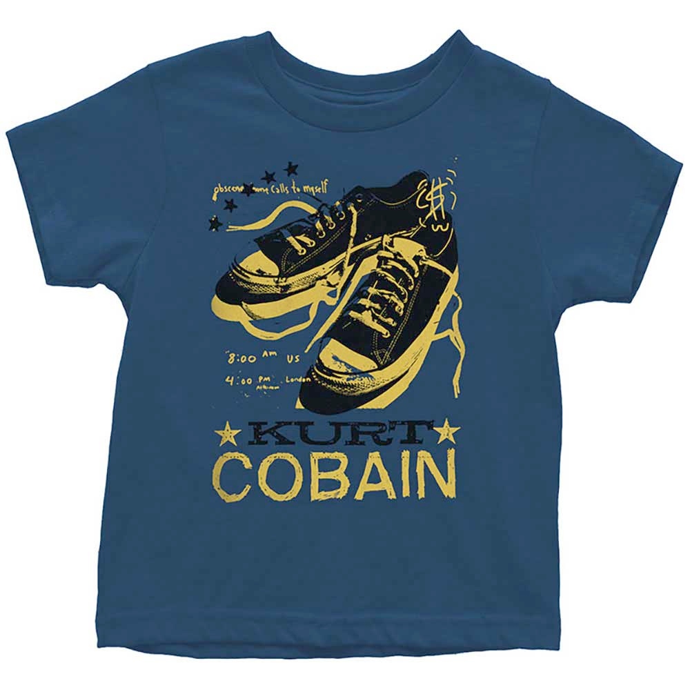 Kurt Cobain - Laces Tshirt Enfant - Bleu